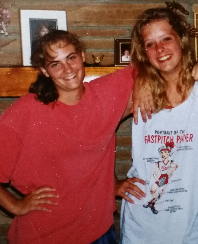 Me and Heidi after one of our last road trips as teammates.