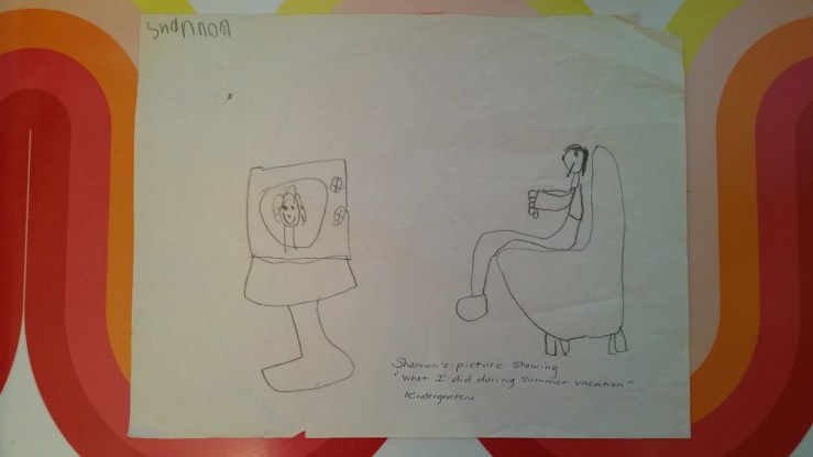 summer vacation in front of the tv